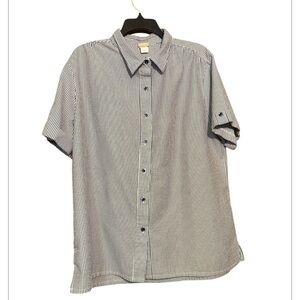 BocaBay seersucker striped button top size XL